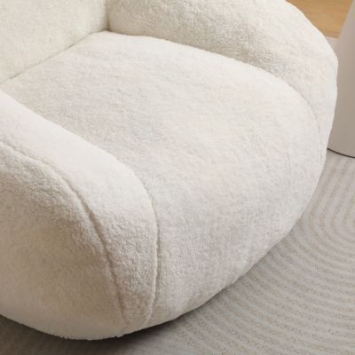Comfy Bean Bag Chair with Armrest and Memory Foam Filler