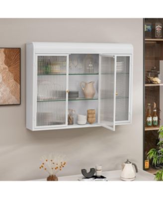 Arched Glass Wall Cabinets