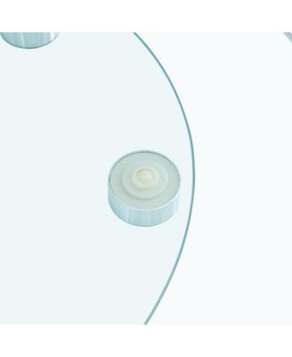 Streamdale Double-Layer Rotating Glass Display (24" upper, 15" lower)