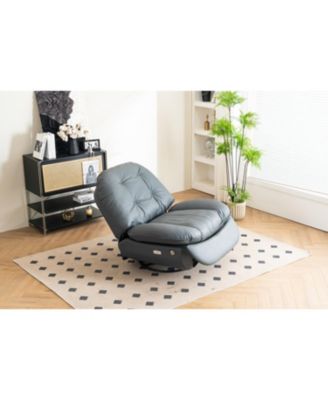 Power Recliner with Bluetooth Music, USB Charger, and Glide