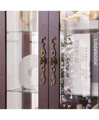 Lighted Glass Curio Cabinet for Display & Storage