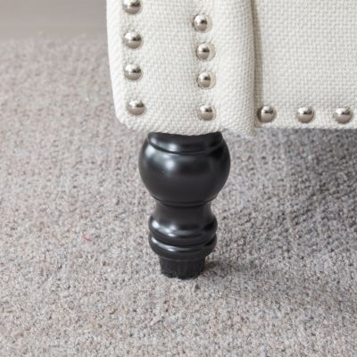 Streamdale 68'' Nailhead Trim Sofa, Rolled Arm, Faux Leather, 2 Seater