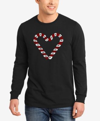 LA Pop Art - Candy Canes - Men's Word Art Long Sleeve T-Shirt