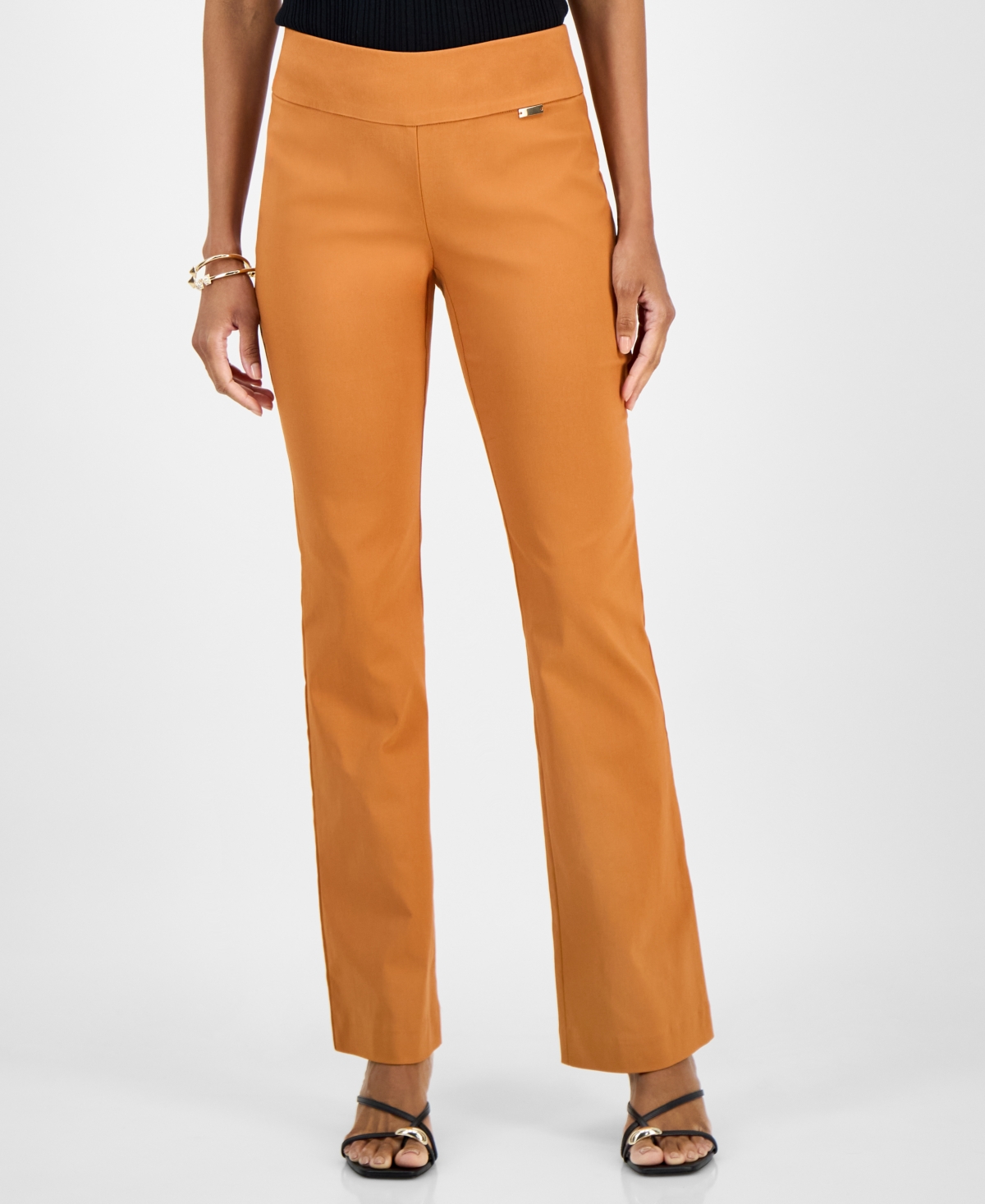 Inc International Concepts Petite Mid-rise Bootcut Pants, Petite & Petite Short, Created For Macy's