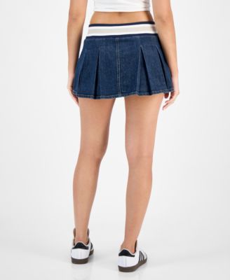 Juniors' Varsity Pleated Drawstring  Skirt