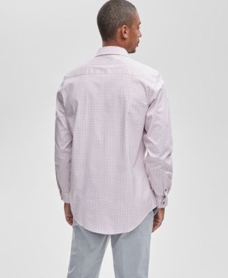 Men's Slim-Fit Geo-Print Dress Shirt, Macy's Exclusive