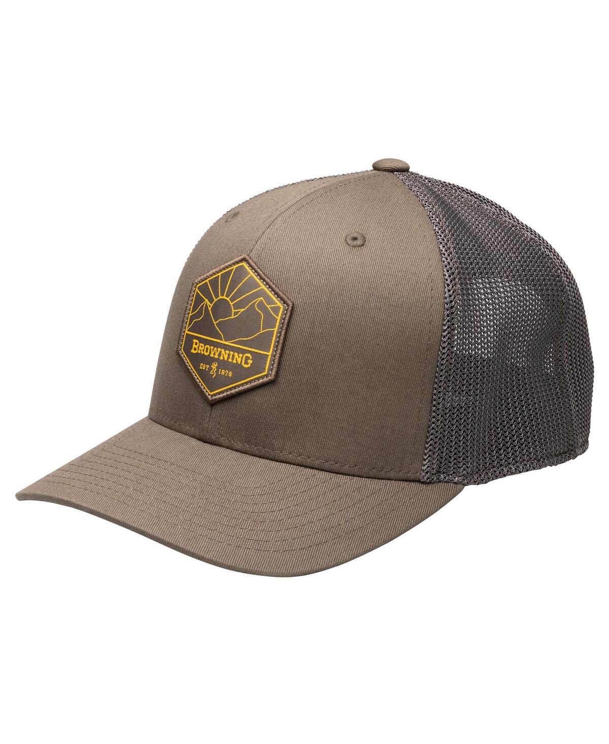 Men's Brown Grandview Trucker Adjustable Hat - Brown