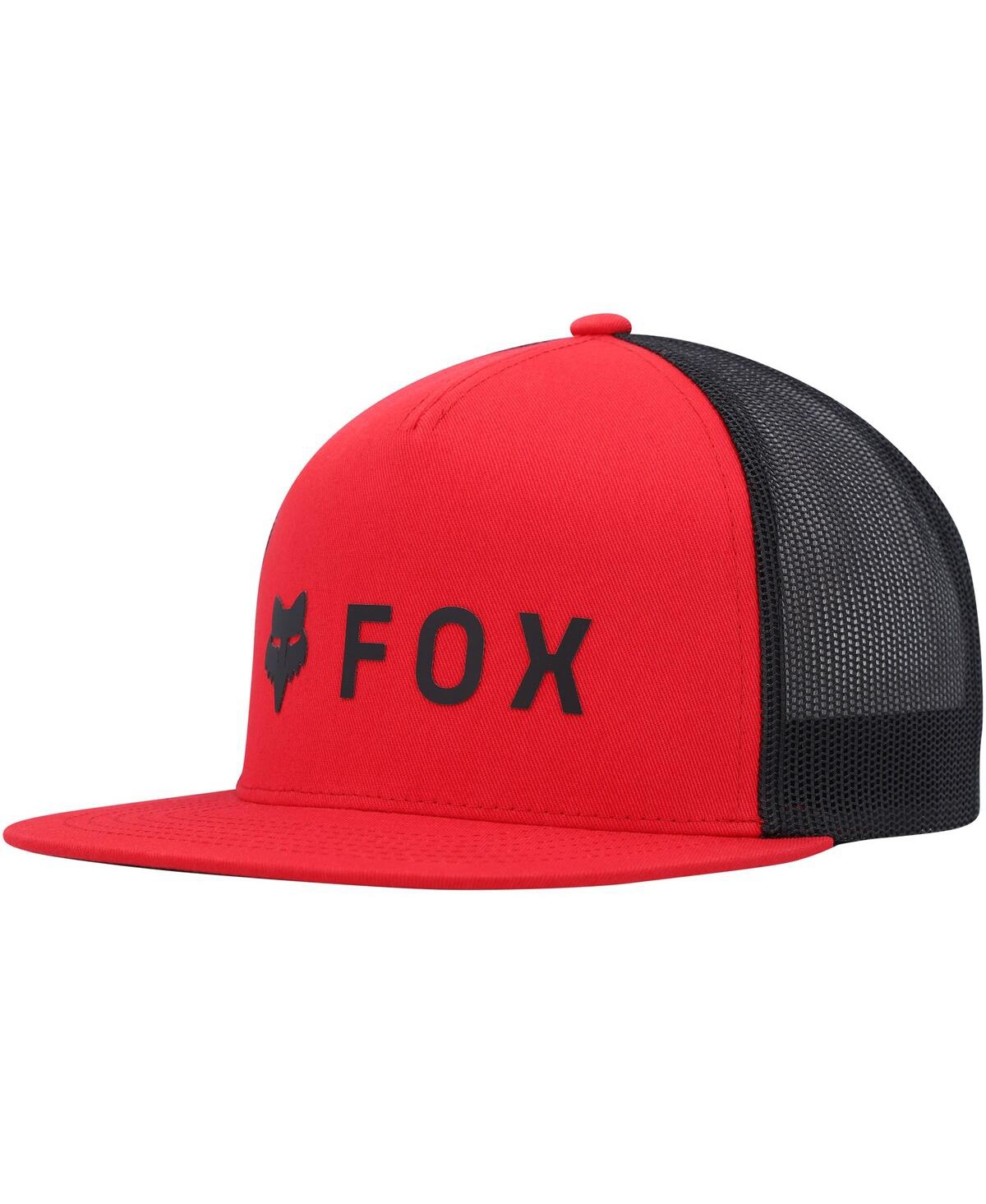 FOX MEN'S RED ABSOLUTE MESH SNAPBACK HAT 