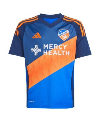 Big Boys and Girls Luca Orellano Blue FC Cincinnati 2025 Orange and Blue Legacy Kit Replica Player Jersey
