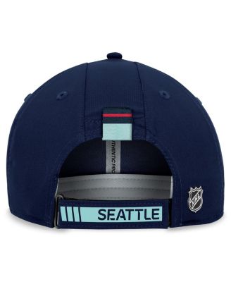 Men's Blue Seattle Kraken Authentic Pro Rink Adjustable Hat