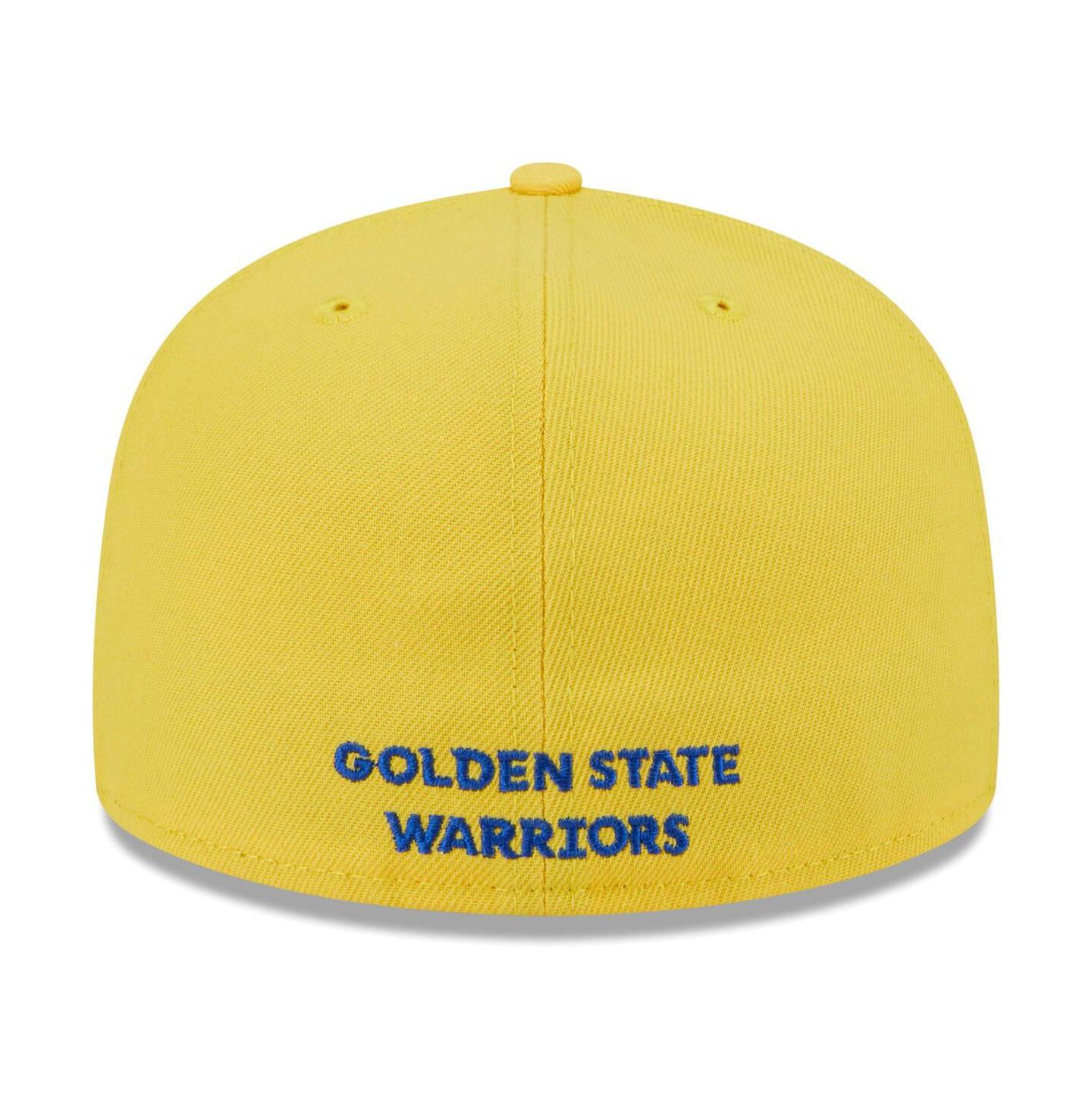 Мужская кепка New Era Royal/Gold Golden State Warriors Gameday Wordmark 59FIFTY Fitted Hat — фото 4