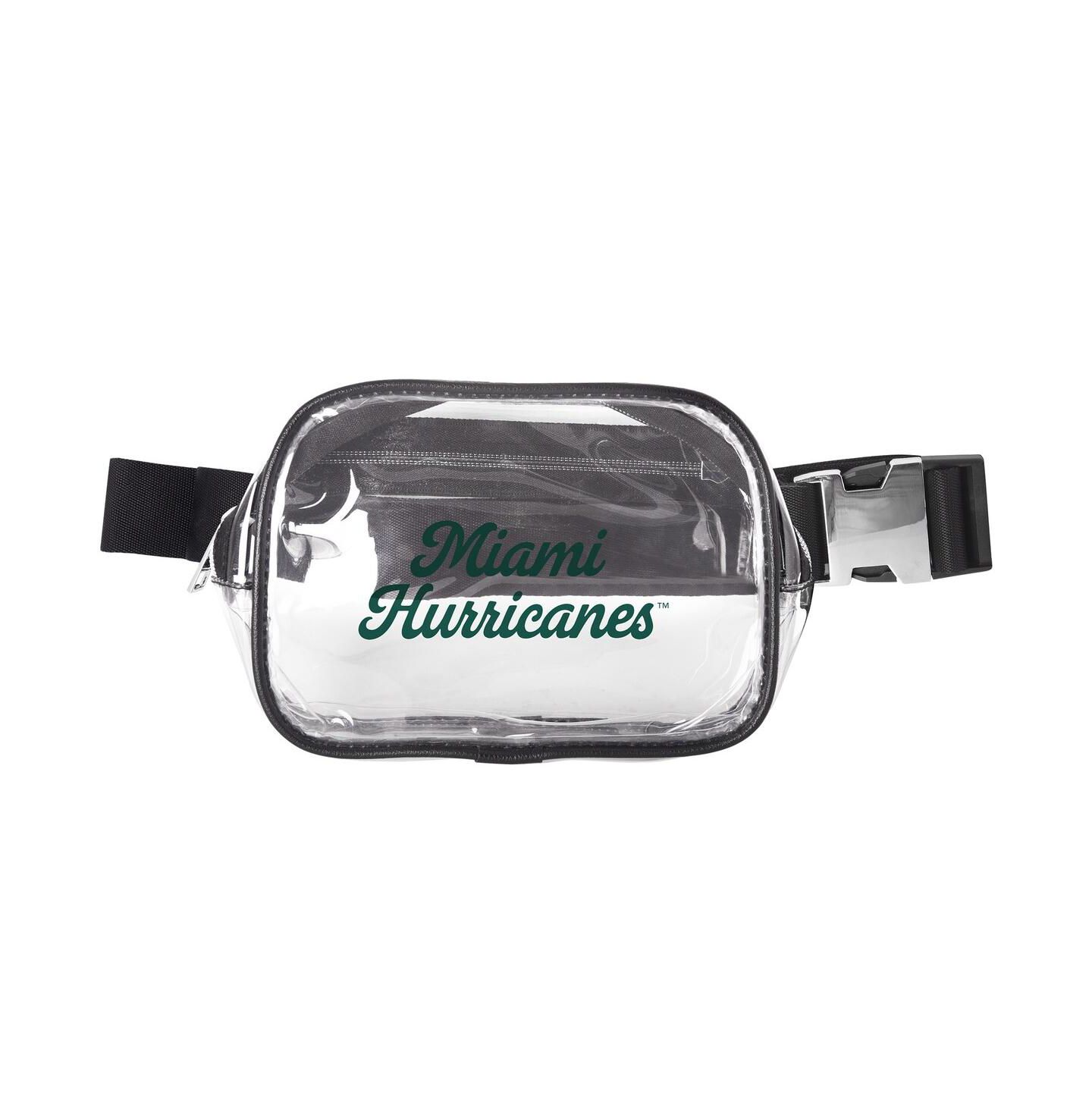 Женская сумка Logo Brands Miami Hurricanes Clear Belt — фото 1