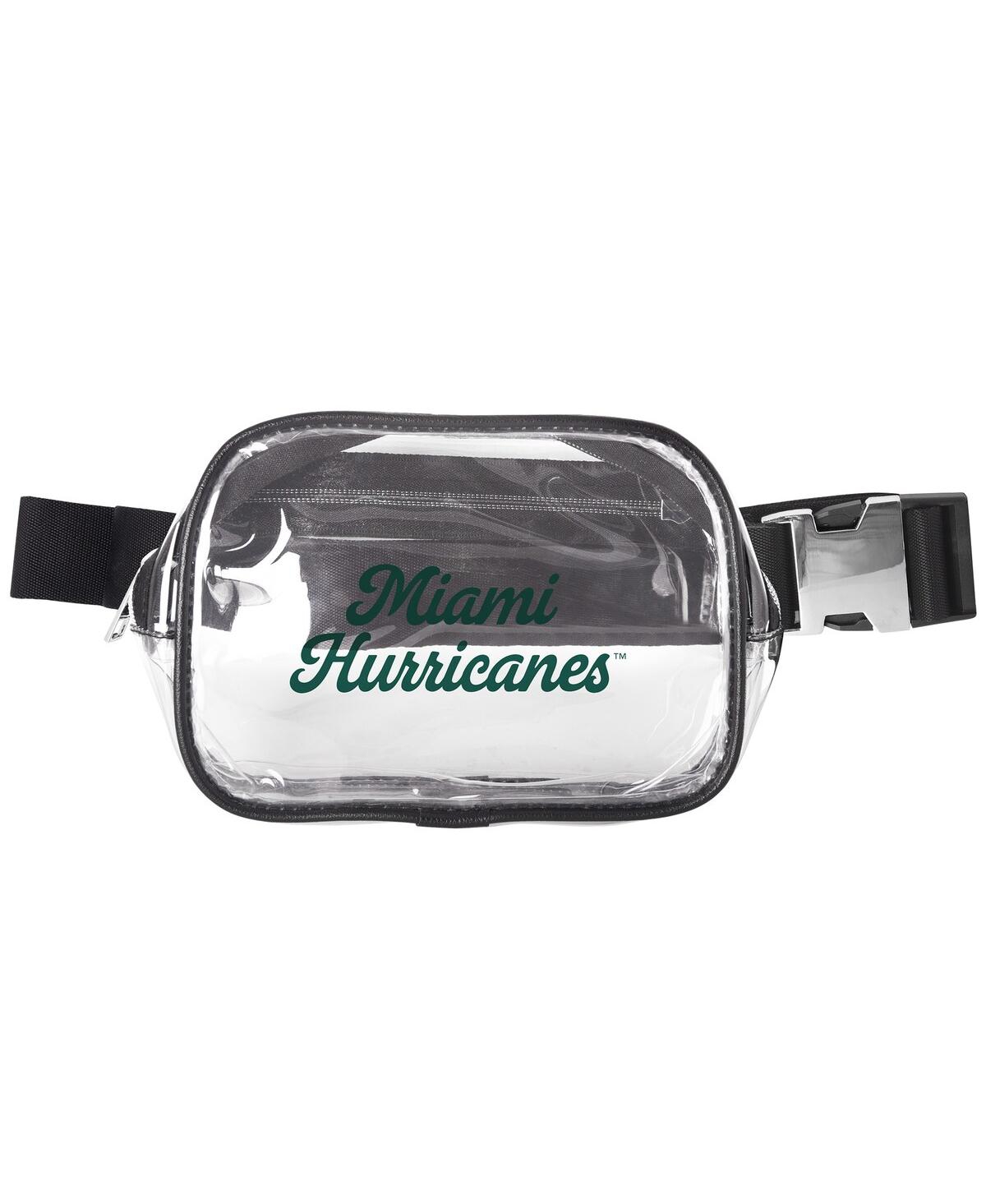 Miami Hurricanes Clear Belt Bag