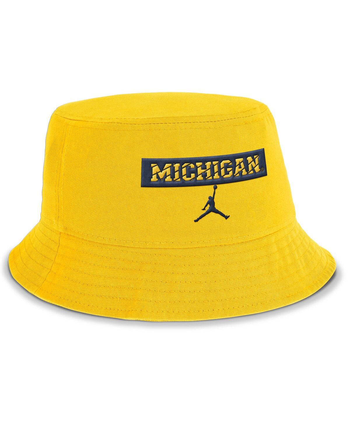 JORDAN MEN'S MAIZE MICHIGAN WOLVERINES APEX BUCKET HAT 
