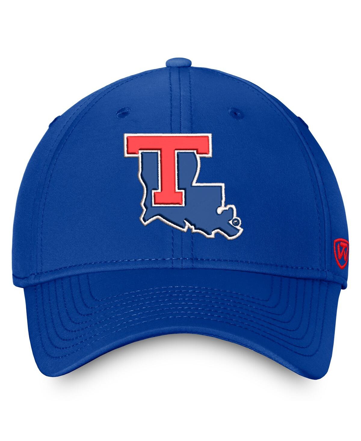 Top Of The World Men'sâ Royal Louisiana Tech Bulldogs Reflex 2.0 Logo Flex Hat