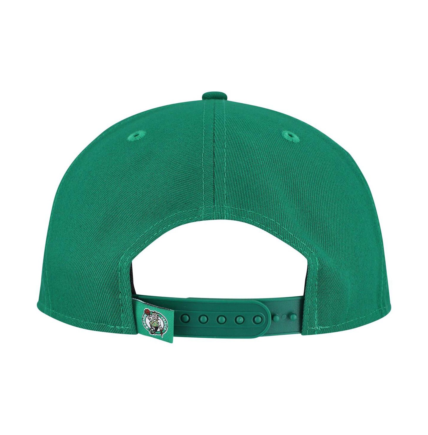 Мужская кепка New Era Kelly Green Boston Celtics Oversized Puff Print Logo Golfer Snapback Hat — фото 4