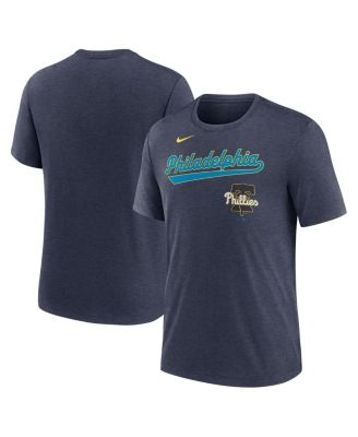Nike - Men's Heather Navy Philadelphia Phillies 2025 City Connect Performance Tri-Blend T-Shirt