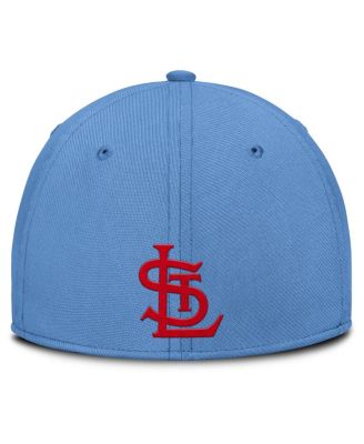 Men's Gray/Light Blue St. Louis Cardinals Rise Swoosh Performance Flex Hat