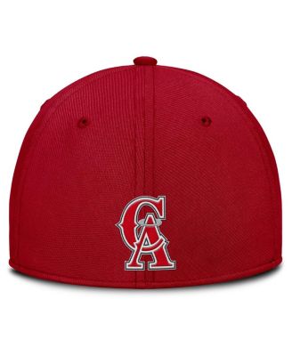 Men's Gray/Red California Angels Rise Swoosh Performance Flex Hat