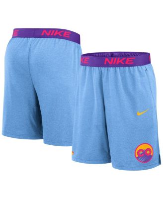 Men's Light Blue Colorado Rockies 2025 City Connect Authentic Collection Performance Knit Shorts