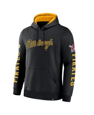 Men's Black Pittsburgh Pirates Big City Legacy Fleece Pullover Hoodie