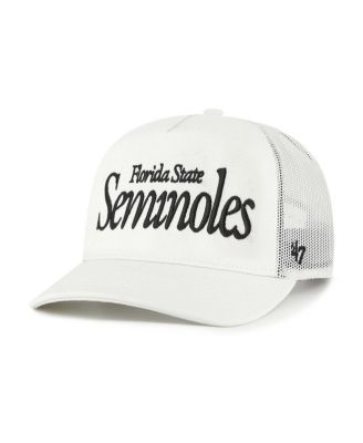 '47 Brand - Men's and Women's Cream Florida State Seminoles Foundation Script Adjustable Trucker Hat