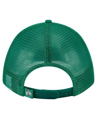 Men's Kelly Green Boston Celtics Minimalist A-Frame 9FORTY Trucker Hat