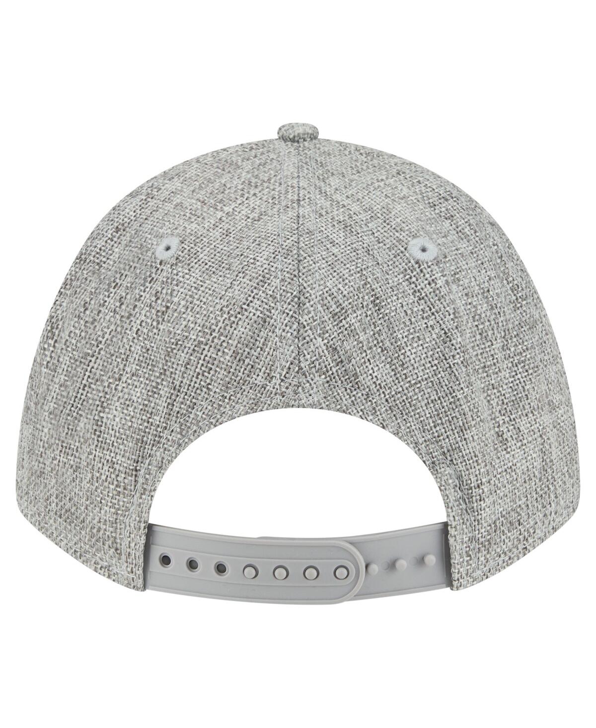 NEW ERA MEN'S GRAY CHICAGO WHITE SOX COTTON WEAVE M-CROWN A-FRAME 9FORTY ADJUSTABLE HAT 