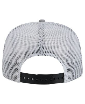 Men's Black/Silver Los Angeles Kings Throwback V-Dye Adjustable Golfer Hat