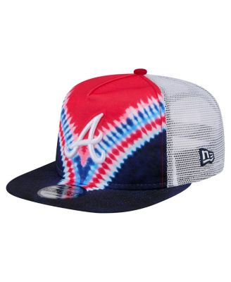 New Era - Men's Atlanta Braves Tie-Dye Golfer Trucker Adjustable Hat