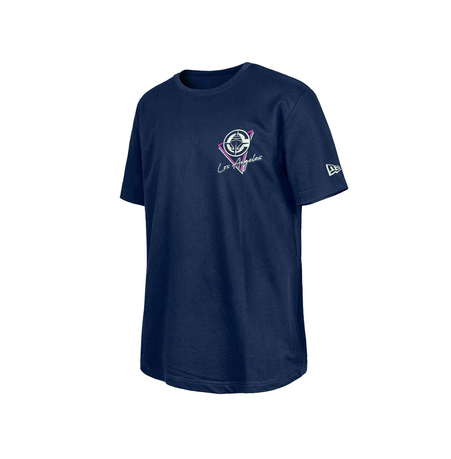 Мужская футболка New Era Navy LA Clippers Glow-in-the-Dark — фото 2