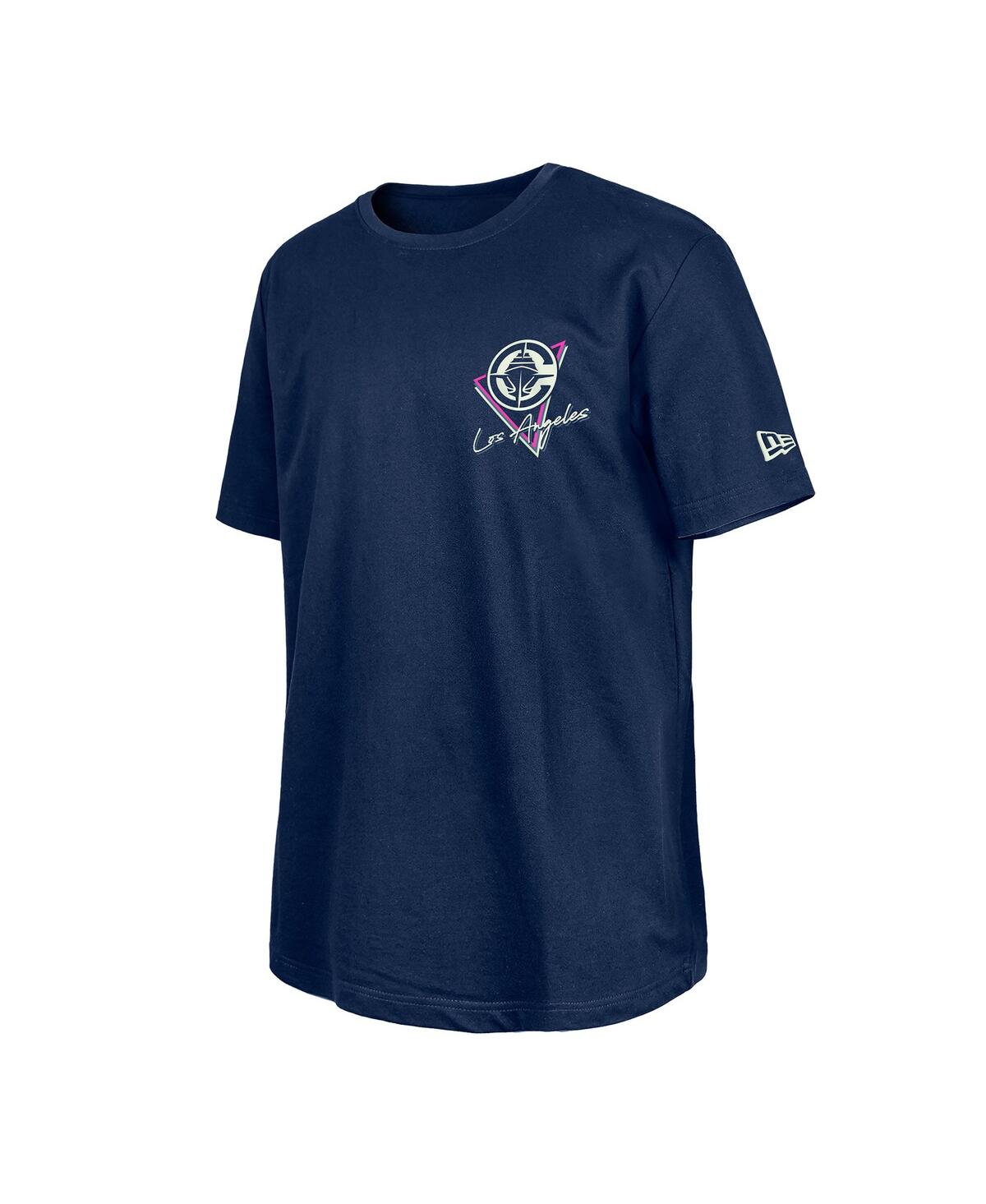 NEW ERA NAVY LA CLIPPERS GLOW-IN-THE-DARK T-SHIRT 