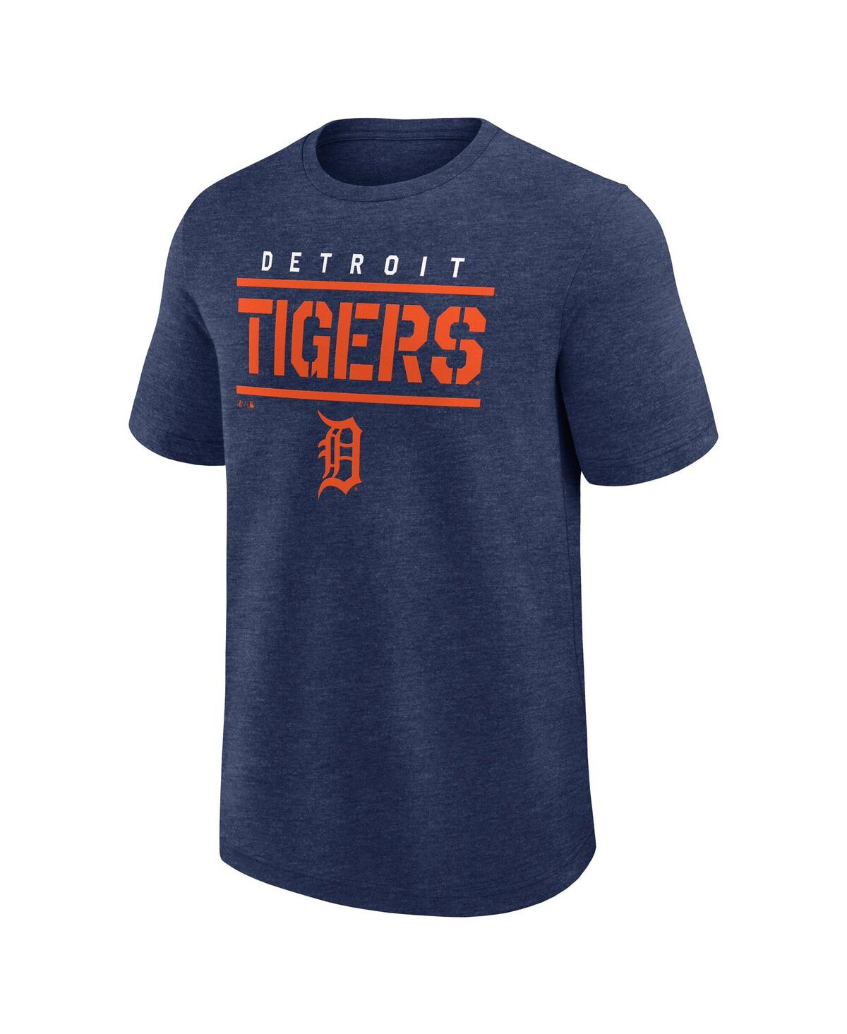 Fanatics Men's Heather Navy Detroit Tigers Top Notch T-shirt