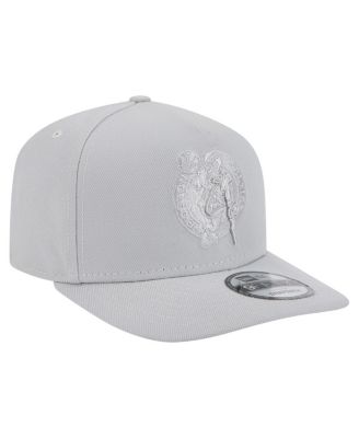 Men's Gray Boston Celtics Colorpack A-Frame Pinch Front 9FIFTY Snapback Hat