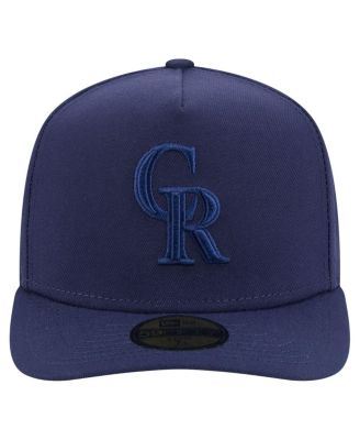 Men's Navy Colorado Rockies Color Pack A-Frame 59FIFTY Fitted Hat