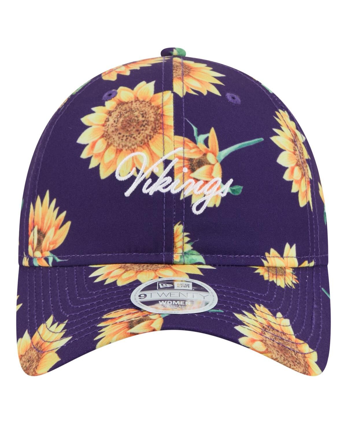 New Era Women's Purple Minnesota Vikings Adventure Sunflower 9twenty Adjustable Hat