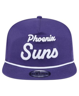 Men's Purple Phoenix Suns Team Text Golfer Snapback Hat