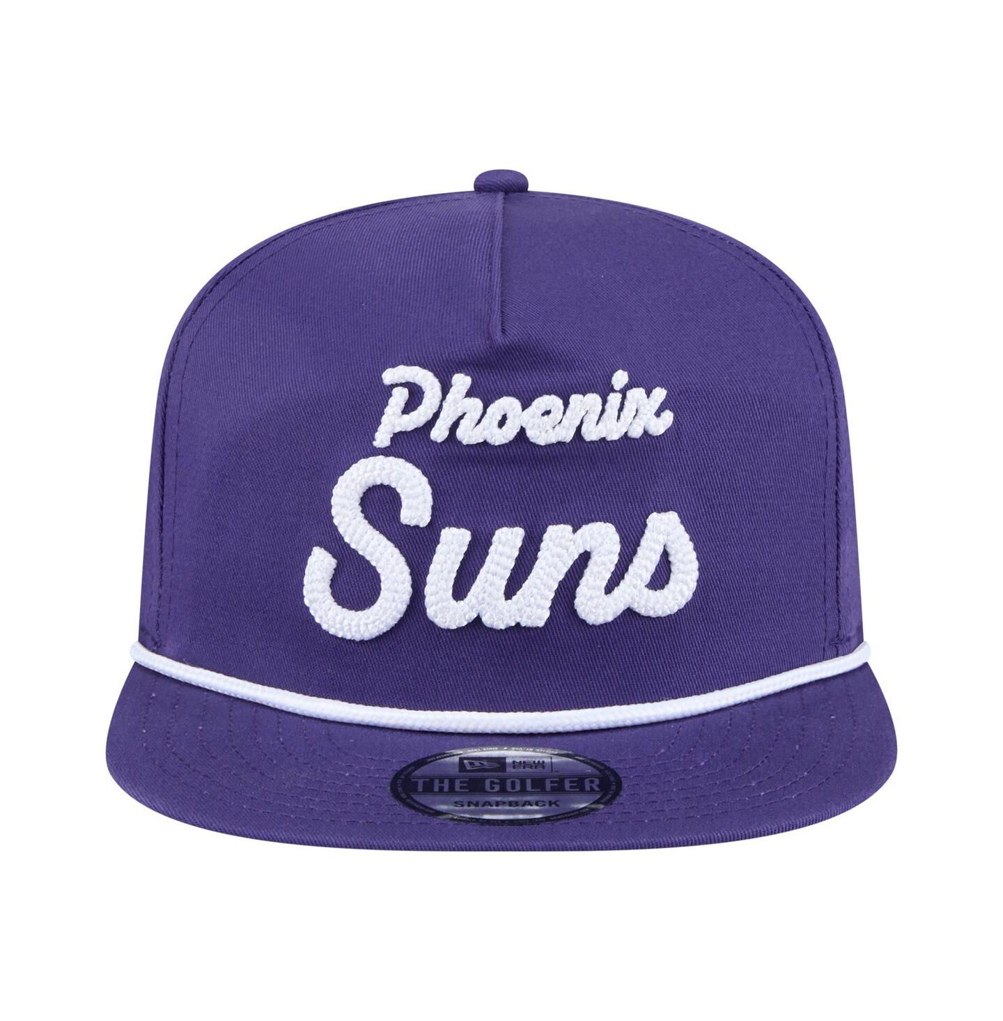 Мужская кепка New Era Purple Phoenix Suns Team Text Golfer Snapback Hat — фото 2