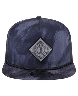 Men's Navy Boston Red Sox Printed Golfer Snapback Hat