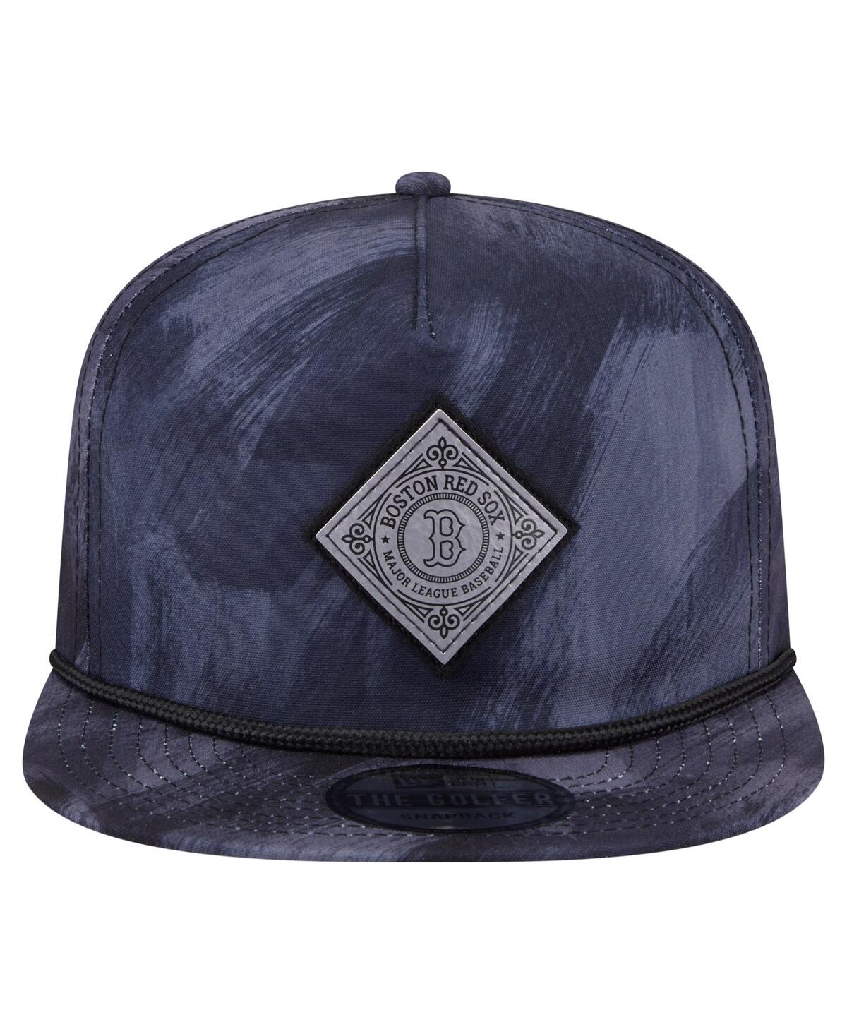 New Era Men's Navy Boston Red Sox Printed Golfer Snapback Hat