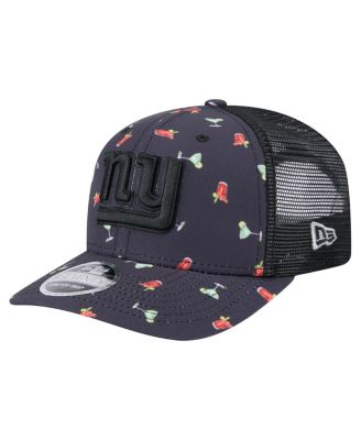New Era - Men's Navy/Black New York Giants Adventure Drinks Pattern 9SEVENTY Stretch snap Hat