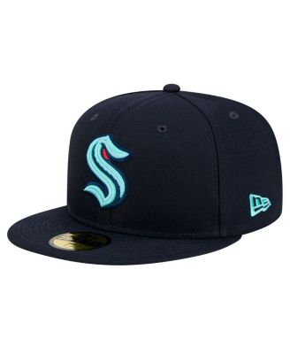 New Era - Men's Deep Sea Blue Seattle Kraken Core 59FIFTY Fitted Hat