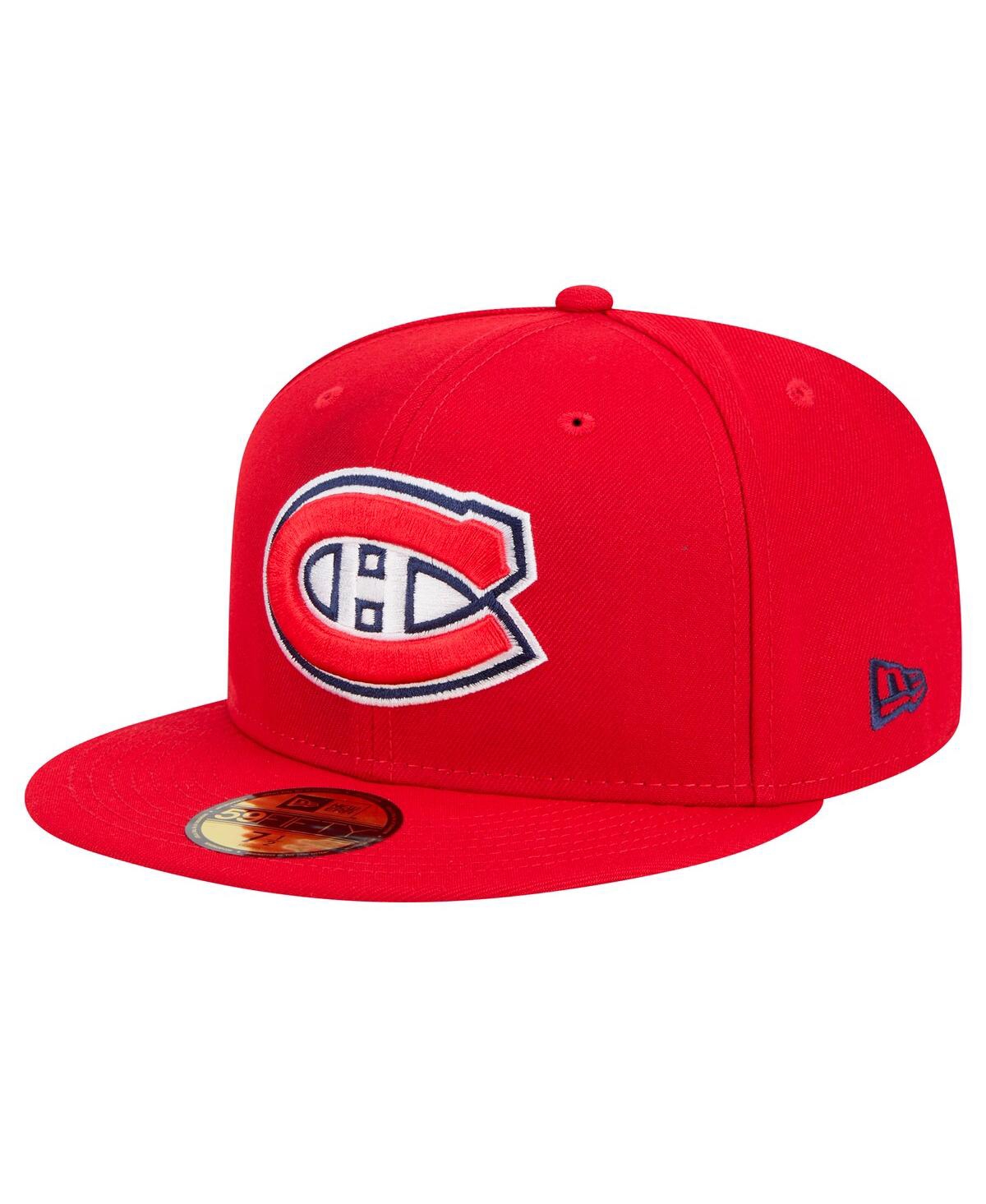 New Era Men's Red Montreal Canadiens Core 59FIFTY Fitted Hat - Red