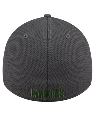 Men's Graphite Green Bay Packers Main 39THIRTY Flex Hat