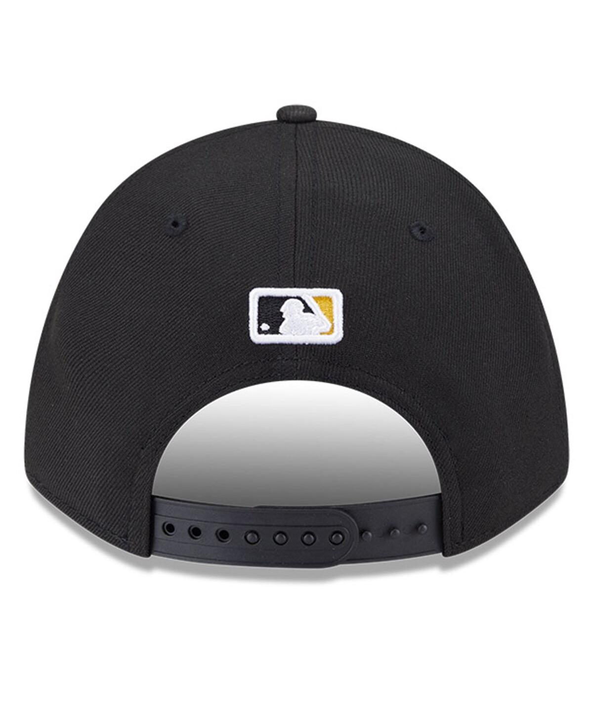 NEW ERA MEN'S BLACK PITTSBURGH PIRATES PLAYER REPLICA 9FORTY ADJUSTABLE HAT 
