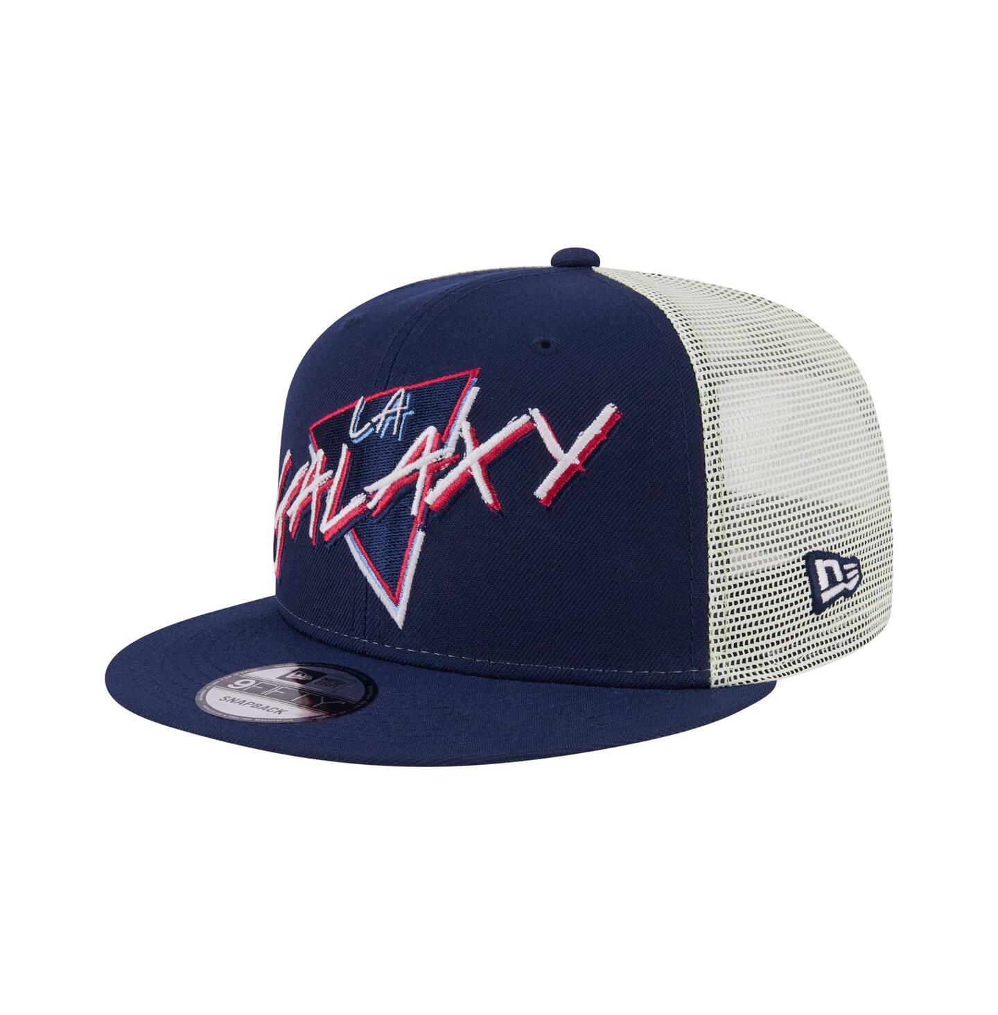 Мужская кепка New Era Navy LA Galaxy Neon 9FIFTY Snapback Hat — фото 1