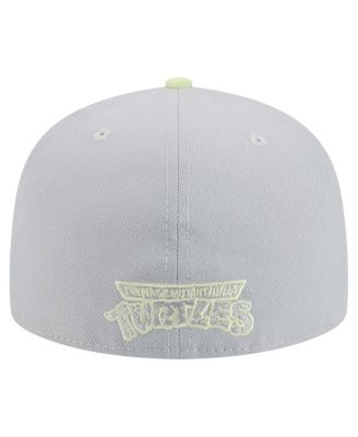 Men's Gray/Light Green Teenage Mutant Ninja Turtles Two-Tone Color Pack 59FIFTY Fitted Hat