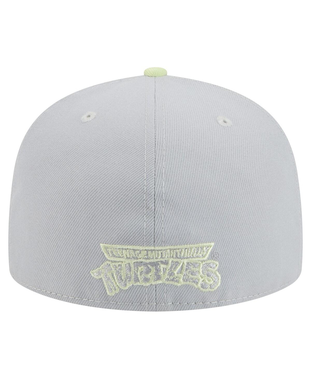 New Era Men's Gray/light Green Teenage Mutant Ninja Turtles Two-tone Color Pack 59fifty Fitted Hat