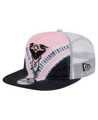 New Era - Men's Black/Light Pink Inter Miami CF Tie-Dye Adjustable Golfer Hat
