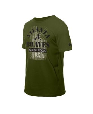Men's Green Atlanta Braves Armed Forces T-Shirt